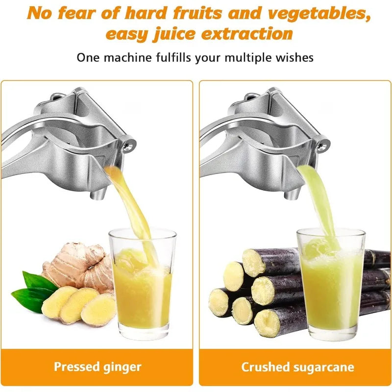 Manual Fruit Juicer Squeezer – Hand Press Citrus Orange Lemon Juice Extractor for Fresh Homemade Juice
